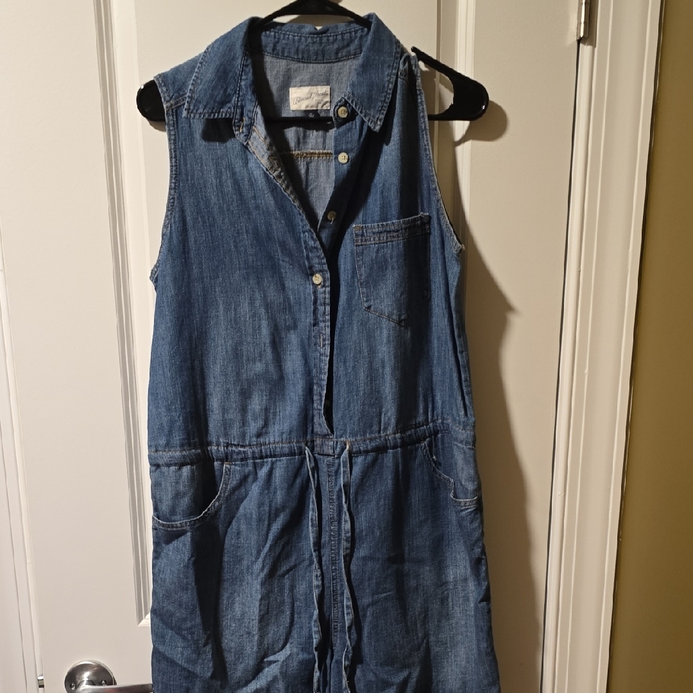 Universal Thread Blue Denim Midi Dress